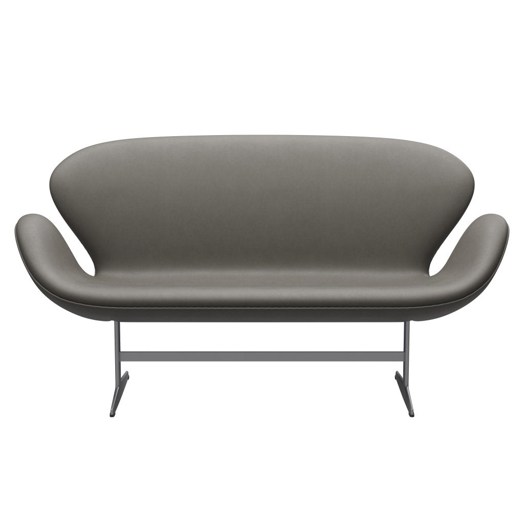 Fritz Hansen Swan Sofa 2 Seater, Silver Grey/Essential Lava