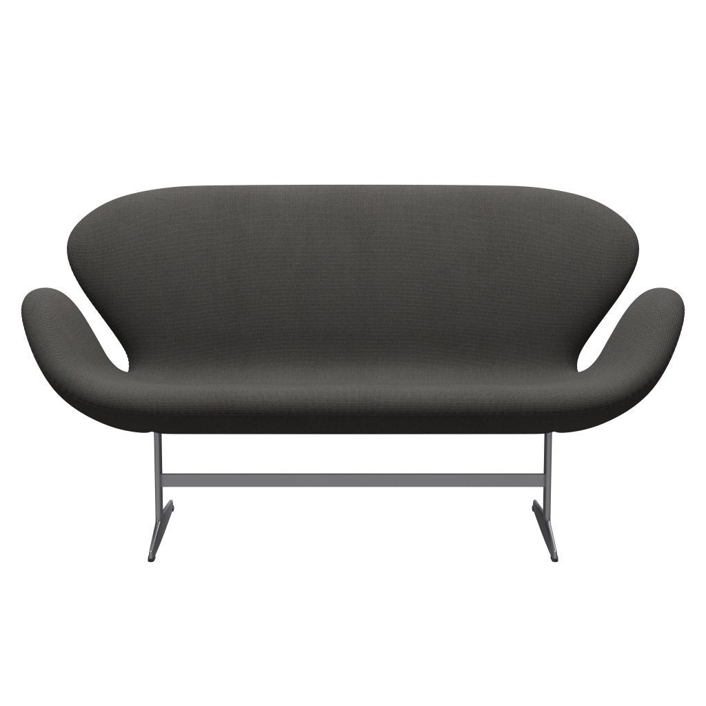 Fritz Hansen Svan soffa 2 -sits, silvergrå/steelcut trio mörkgrå