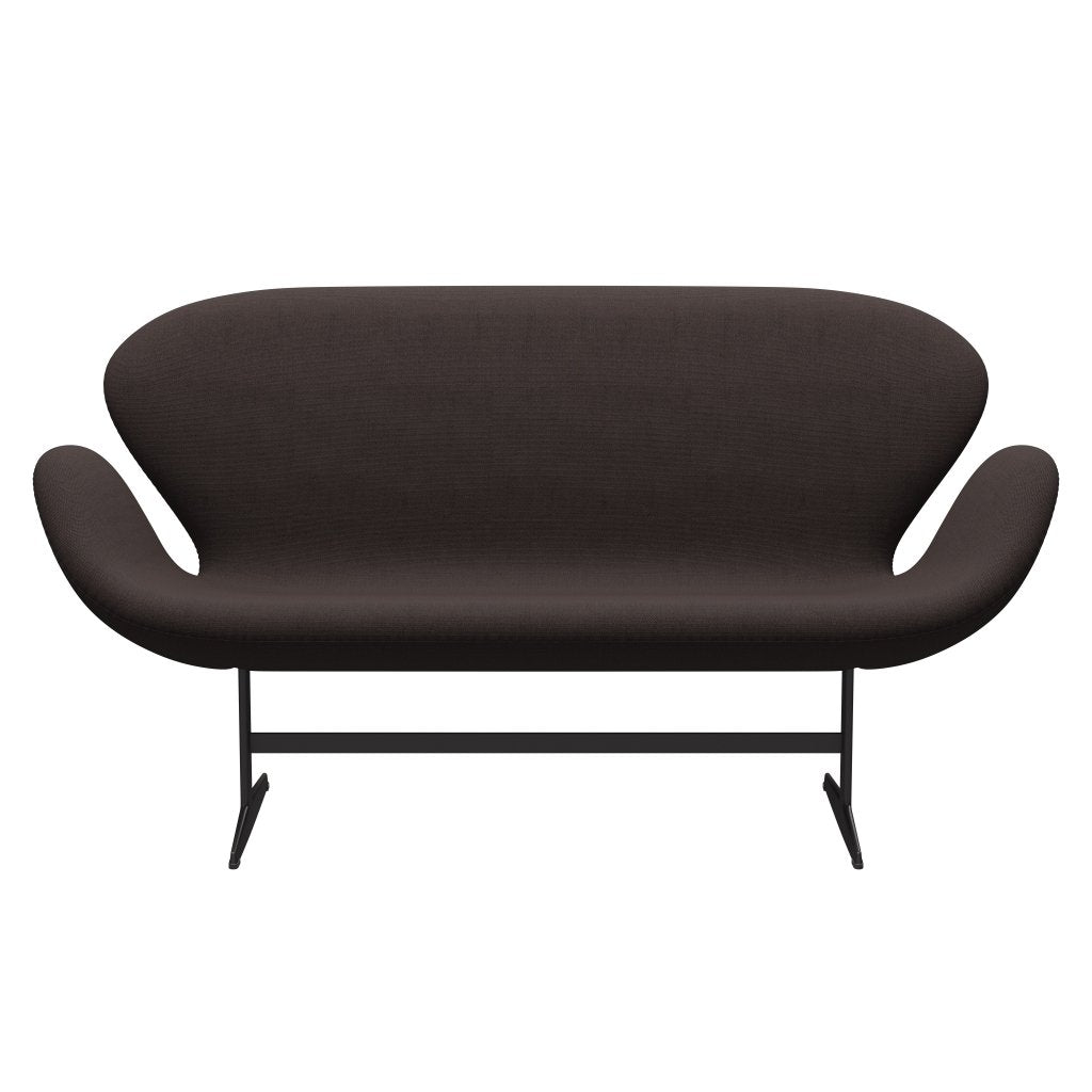 Fritz Hansen Swan Sofa 2 Seater, Warm Graphite/Steelcut Dark Earth Brown