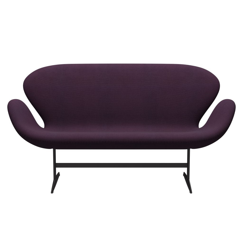 Fritz Hansen Swan Sofa 2 Seater, Warm Graphite/Steelcut Medium Violet