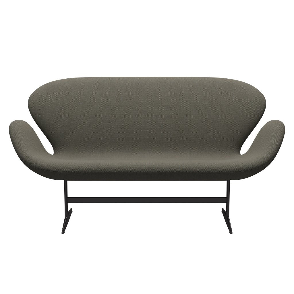 Fritz Hansen Swan Sofa 2 Seater, Warm Graphite/Steelcut Trio Grey/Green