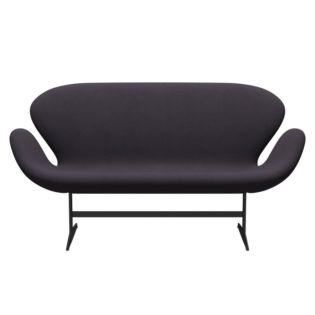 Fritz Hansen Swan Sofa 2 Seater, Warm Graphite/Steelcut Trio Warm Dark Blue