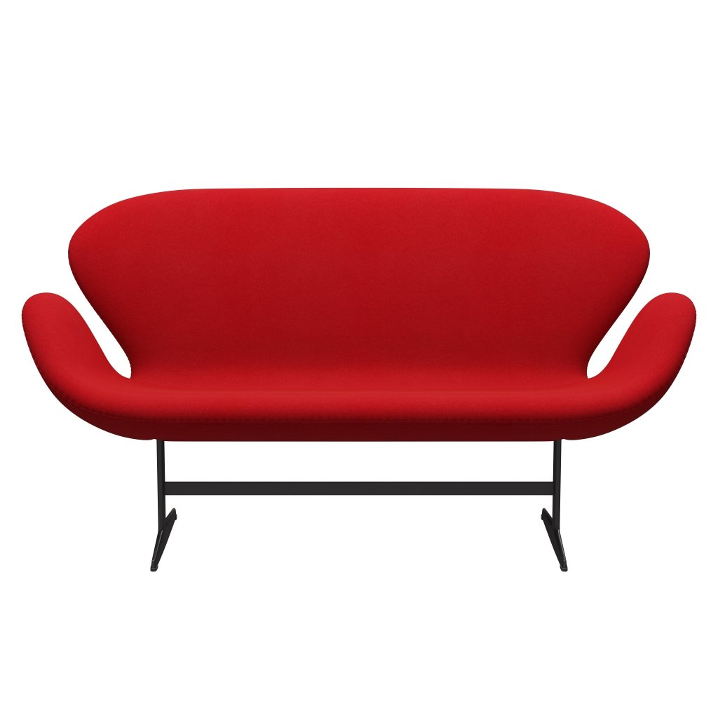 Fritz Hansen Swan Sofa 2 Seater, Warm Graphite/Tonus Red