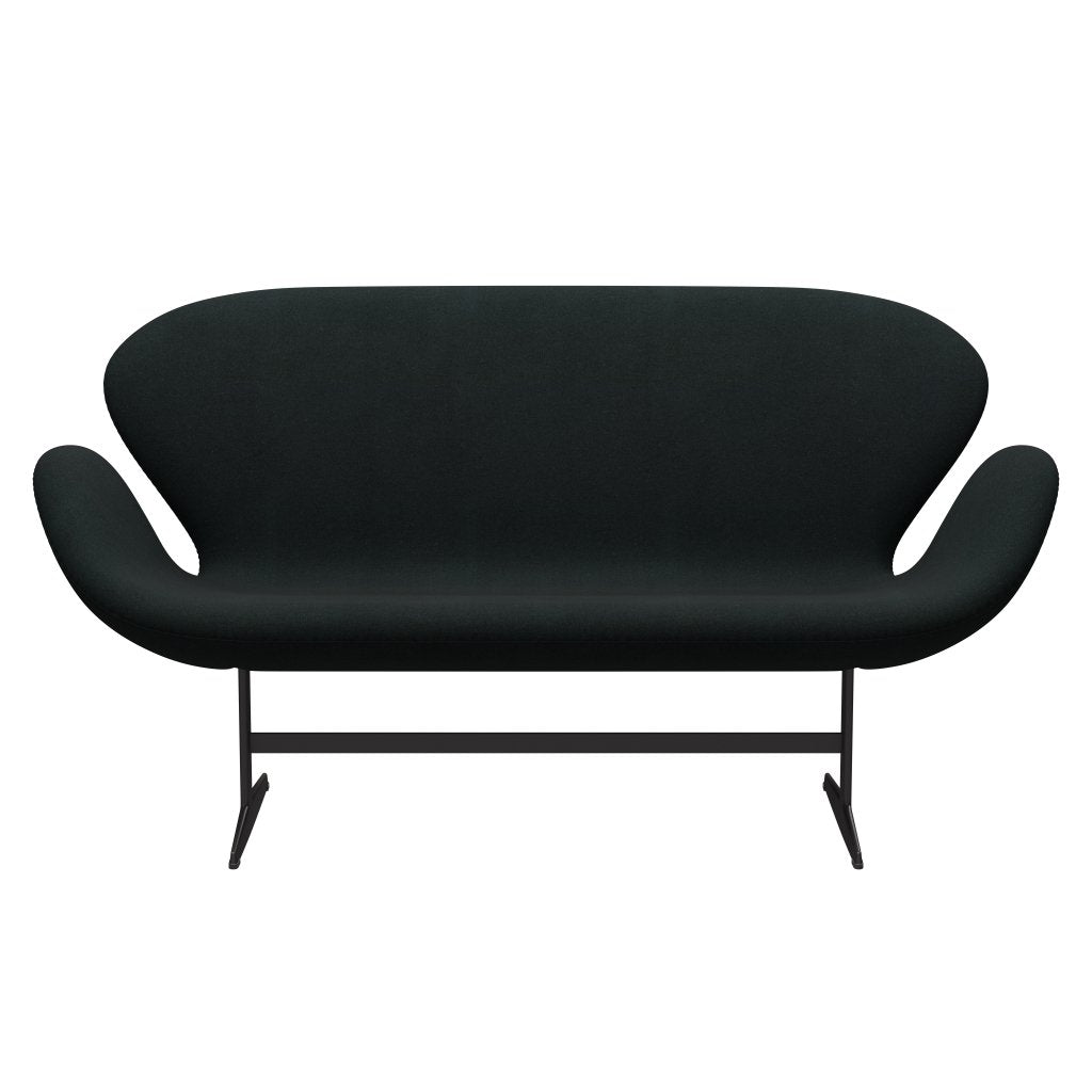 Fritz Hansen Swan Sofa 2 Seater, Warm Graphite/Tonus Black