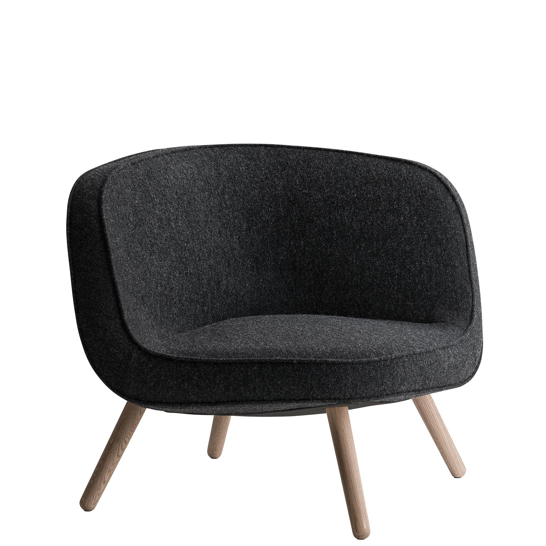 Fritz Hansen Via57 Lounge Chair, Hallingdal Schwarz