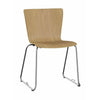 Fritz Hansen VICO DUO VM115 chaise chaise, Chrome / Oak Brown