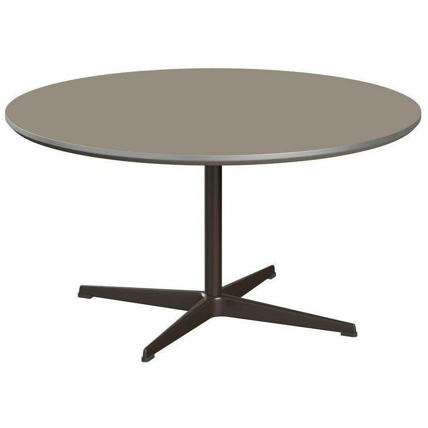 Fritz Hansen Circular Coffee Table ø90, Brown Bronze/Ottawa Brown