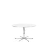 弗里茨·汉森圆形桌Ø120厘米，白色层压板