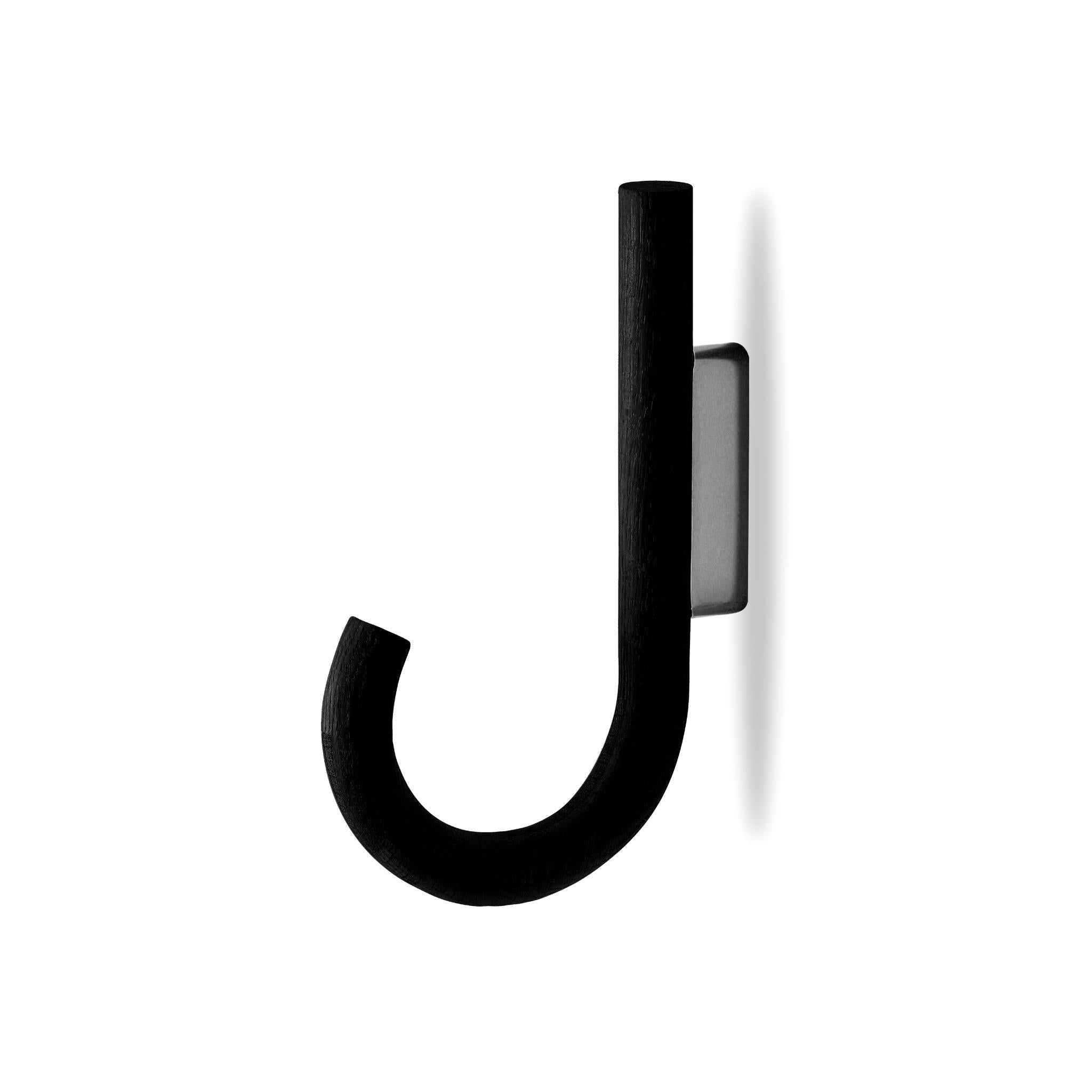 Gejst gancho de roble negro/cromo negro, 1,9 cm