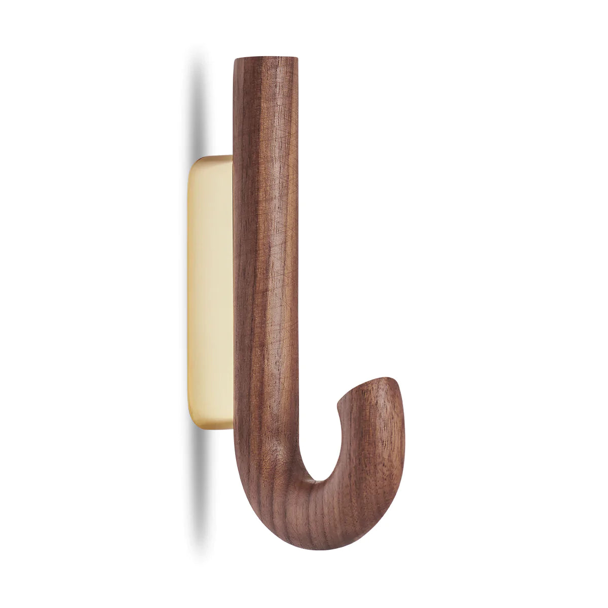 Gejst Hook Mini Hook, Walnut/Brass