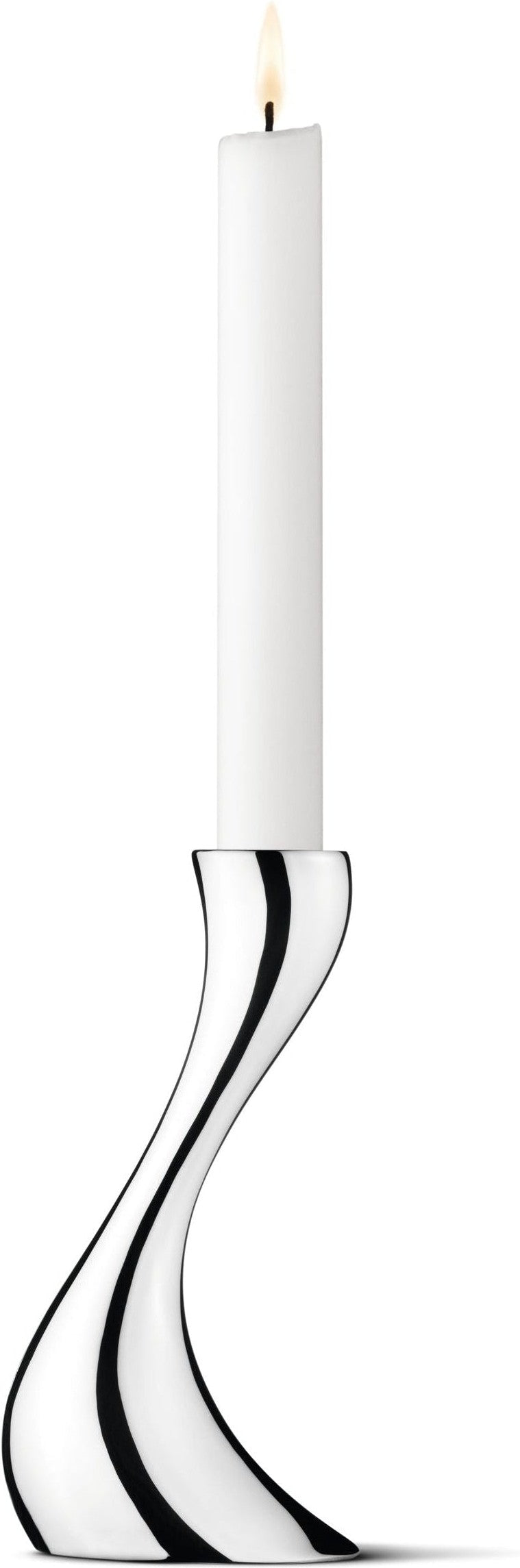 Georg Jensen Cobra Candle Holder rustfrit stål, 16 cm