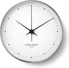 Georg Jensen Koppel Wall Clock Stainless Steel/White, 30 Cm