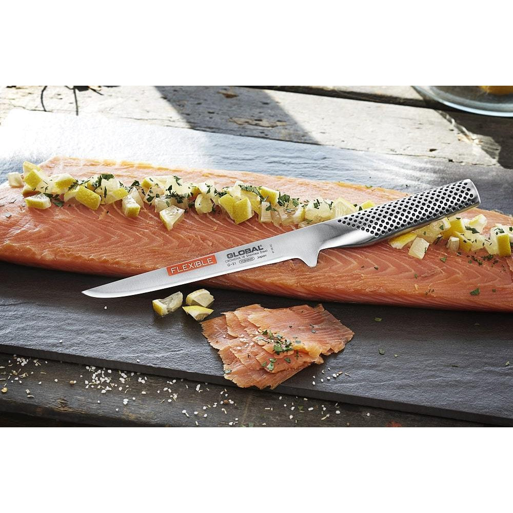 Global G 10 couteau à saumon, flexible, 31 cm