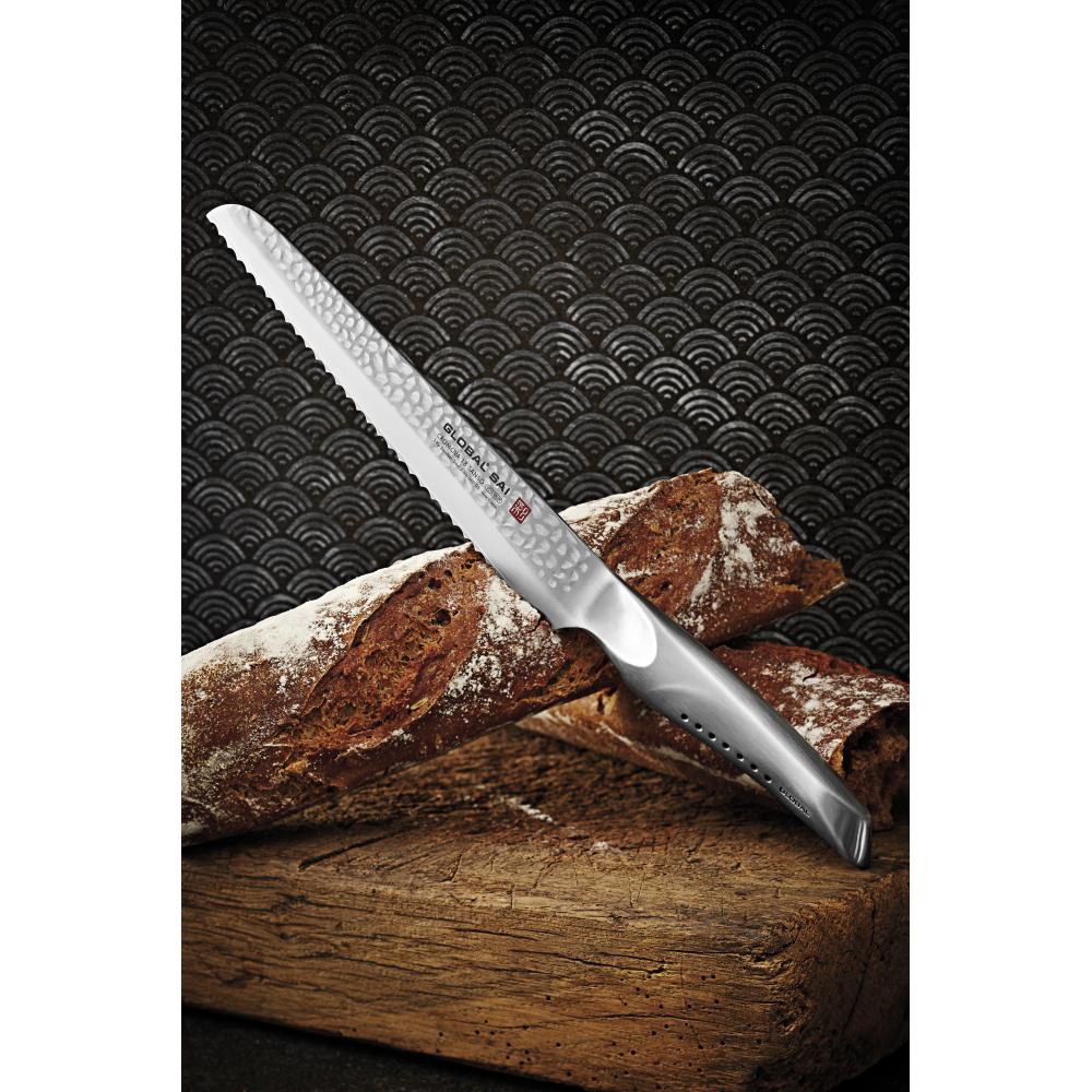 Global Sai 05 Bread Knife, 23 Cm