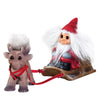 Goodlucktroll Santa Claus And Reindeer 