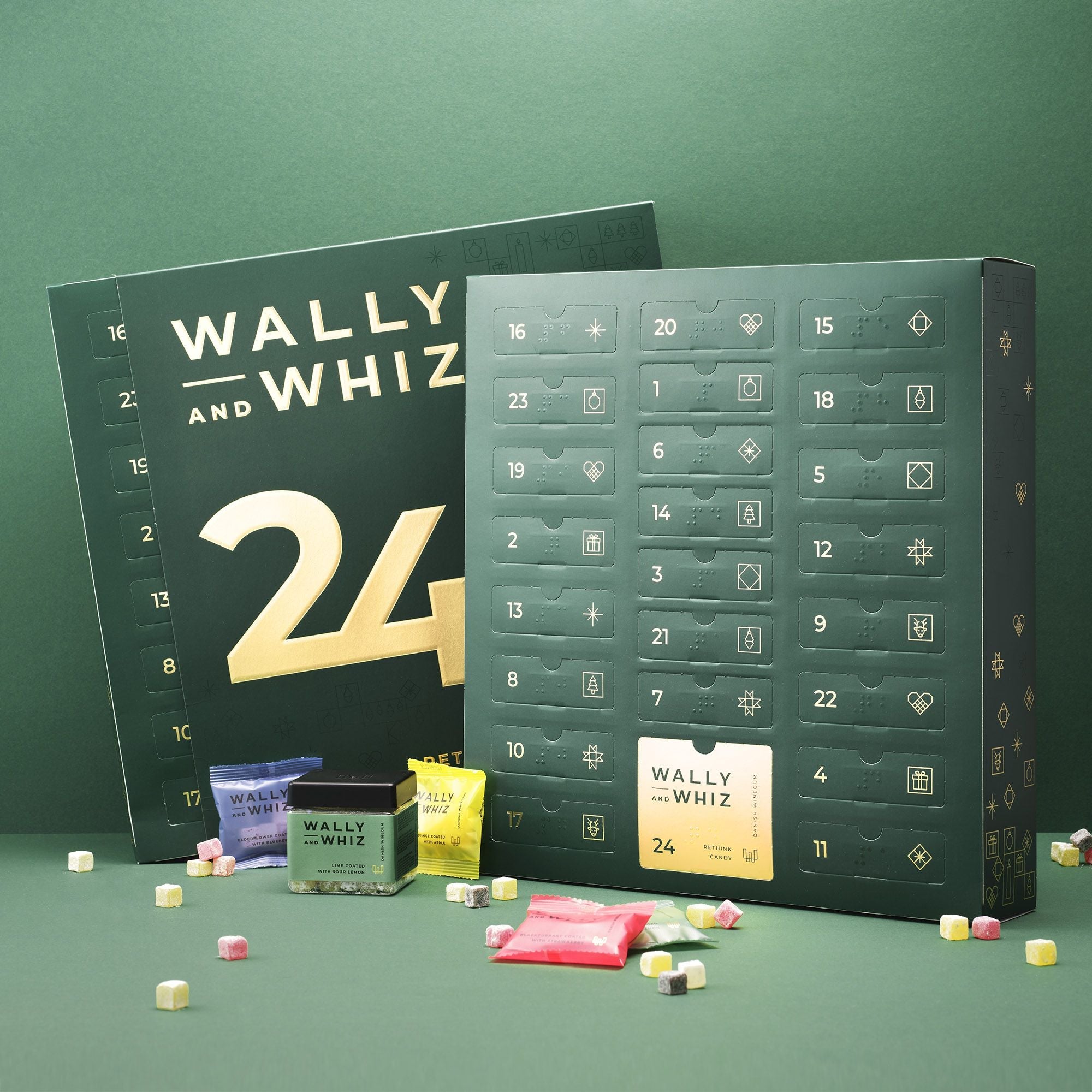 Wally And Whiz Groene Standaard Kerstkalender 2023 393g