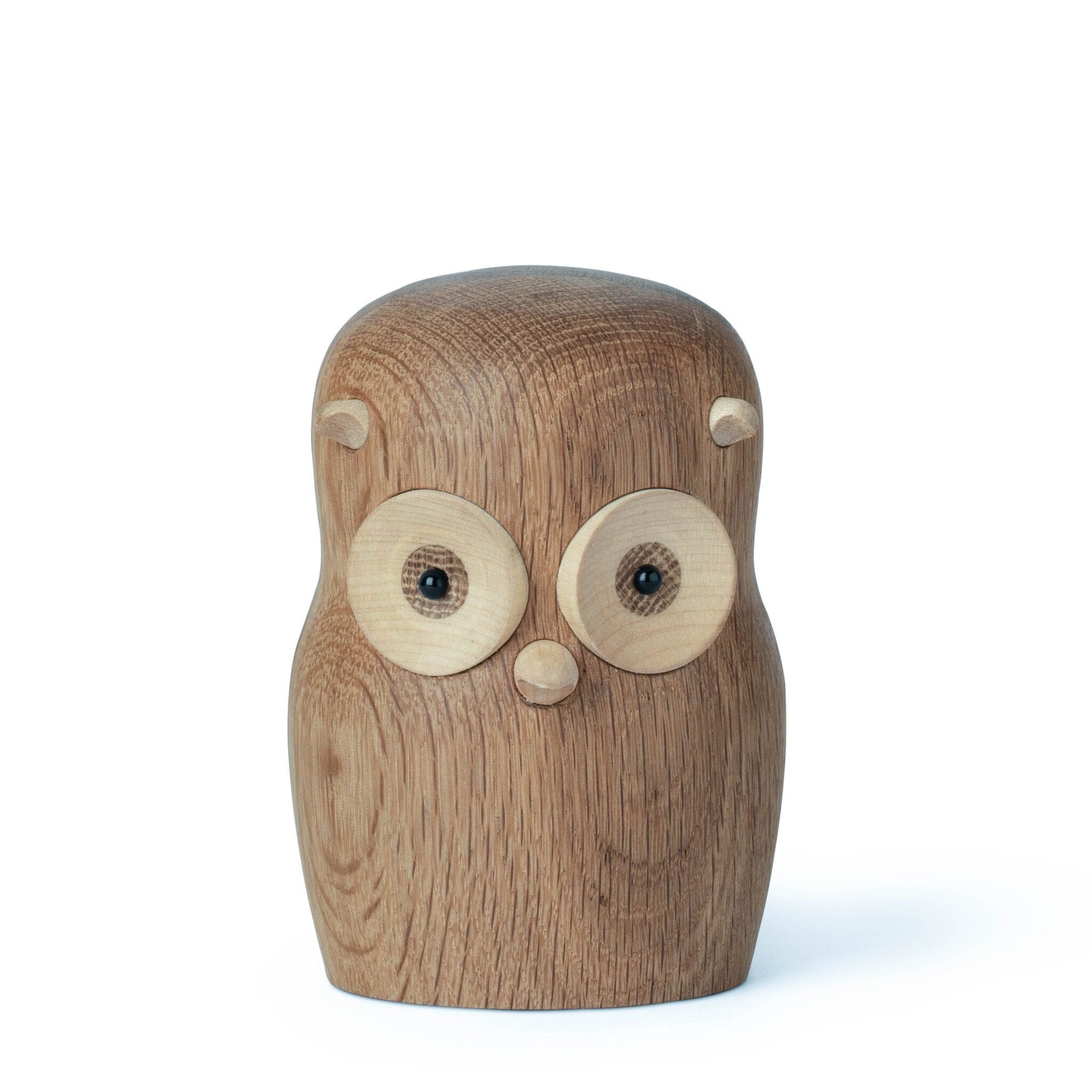 Gunnar Flørning Owl Figure in legno, 12 cm