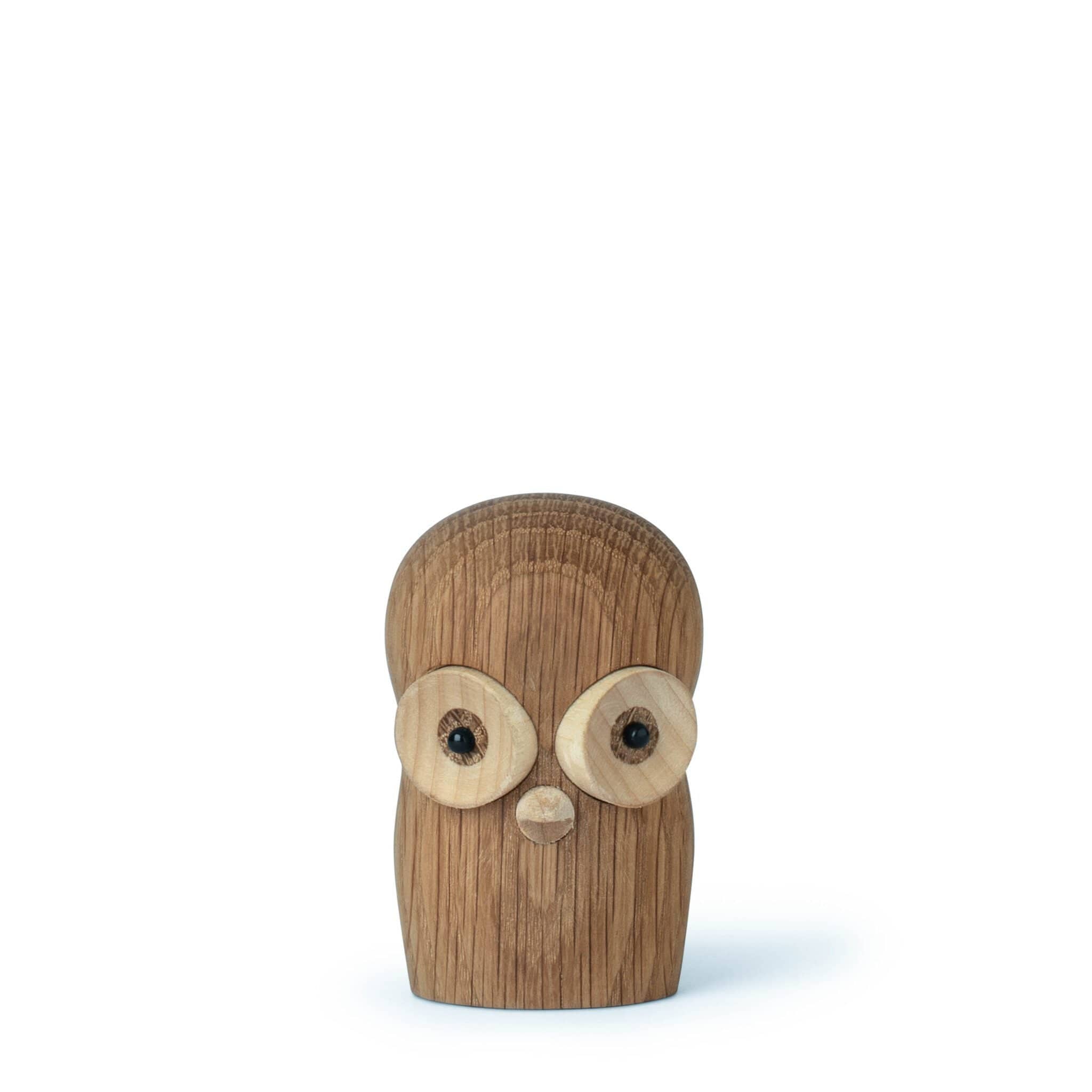 Gunnar Flørning Owl Wooden Figura, 6 cm