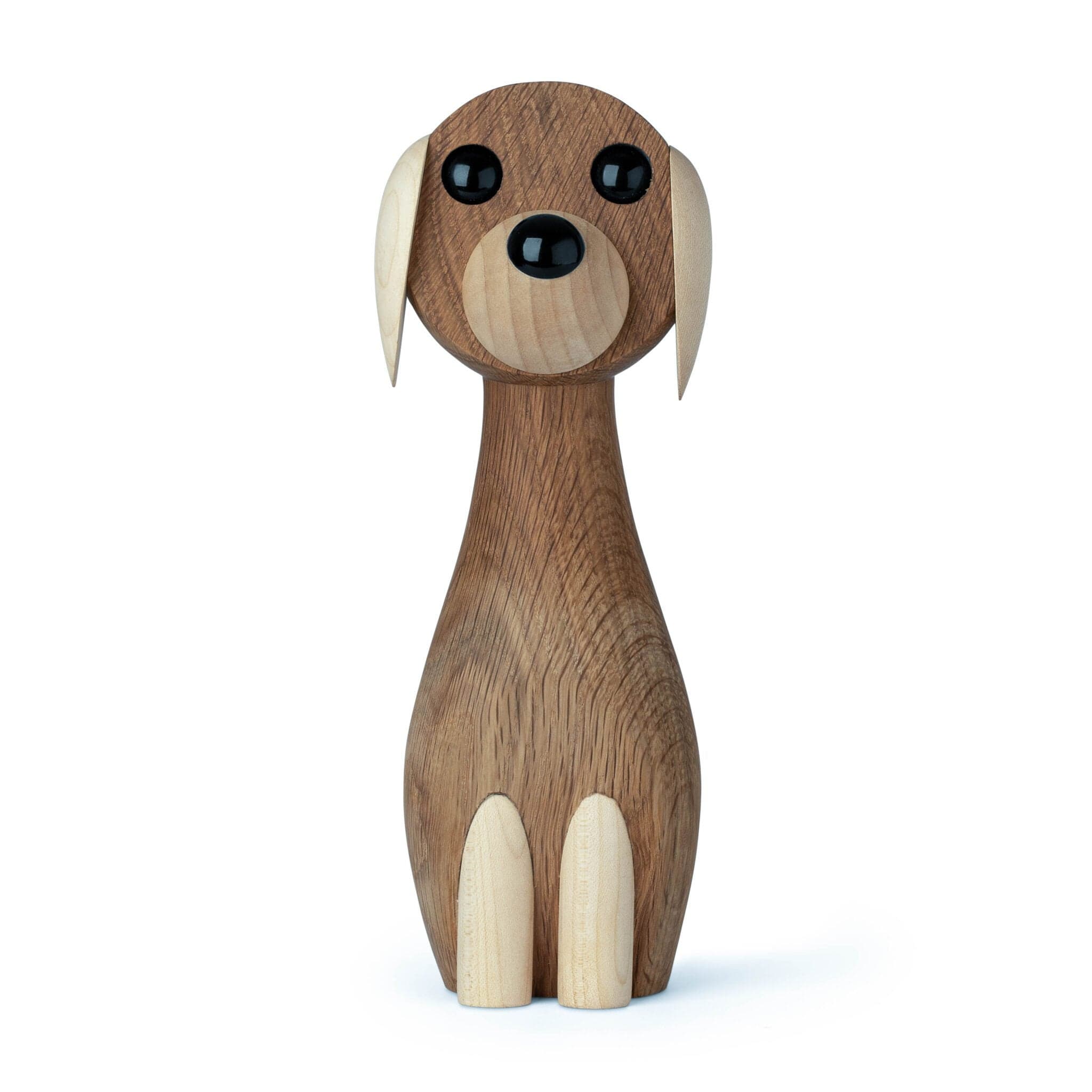 Gunnar Flørning Honden houten figuur, 24 cm
