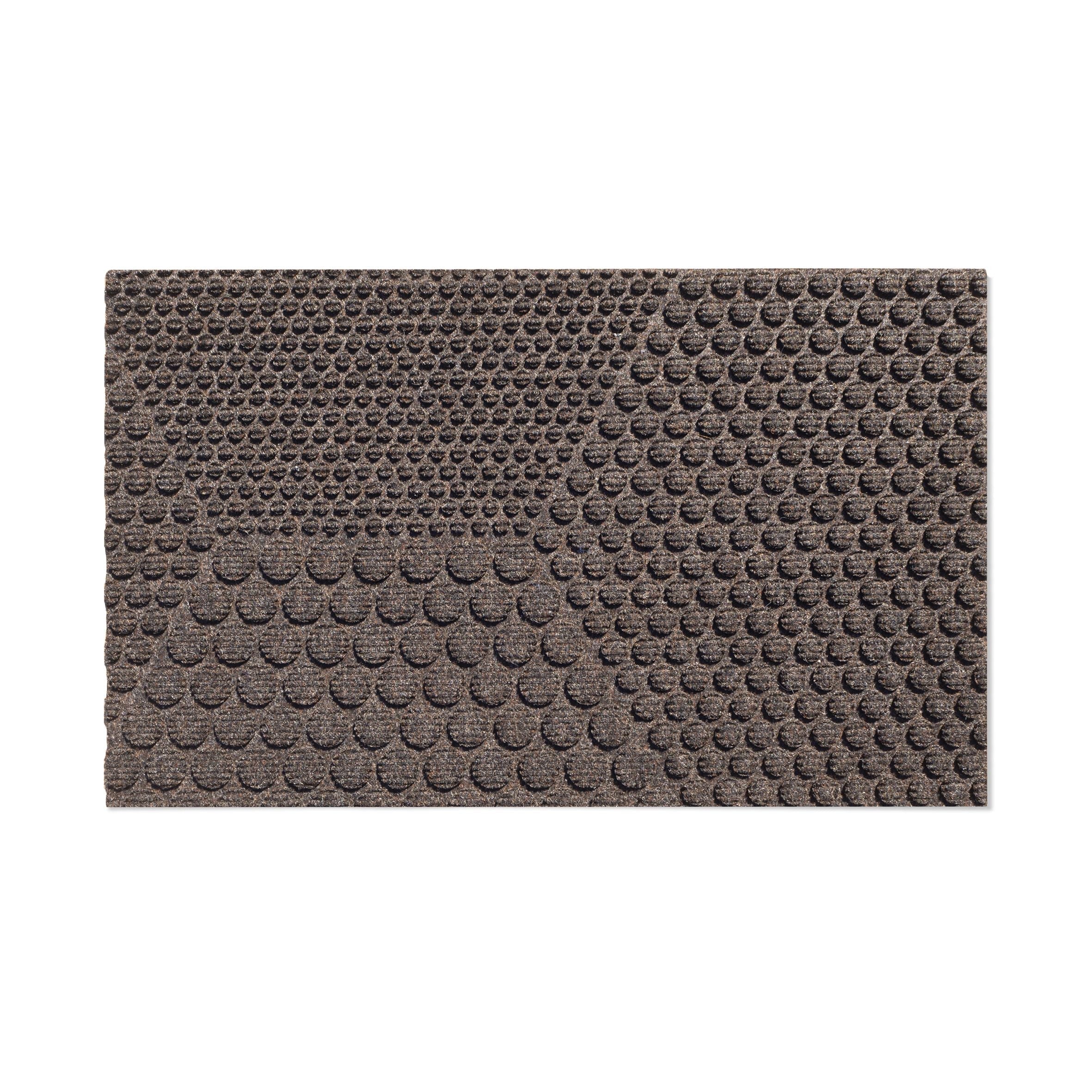 HEMAT Hex Soil Doormat Dark Brown, 45x75cm