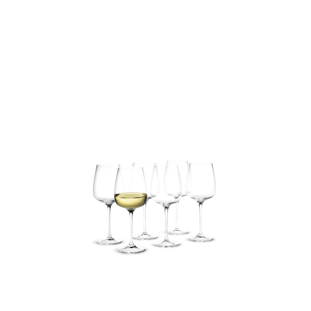 Bicchiere di vino bianco Holmegaard Bouquet, 6 pezzi.
