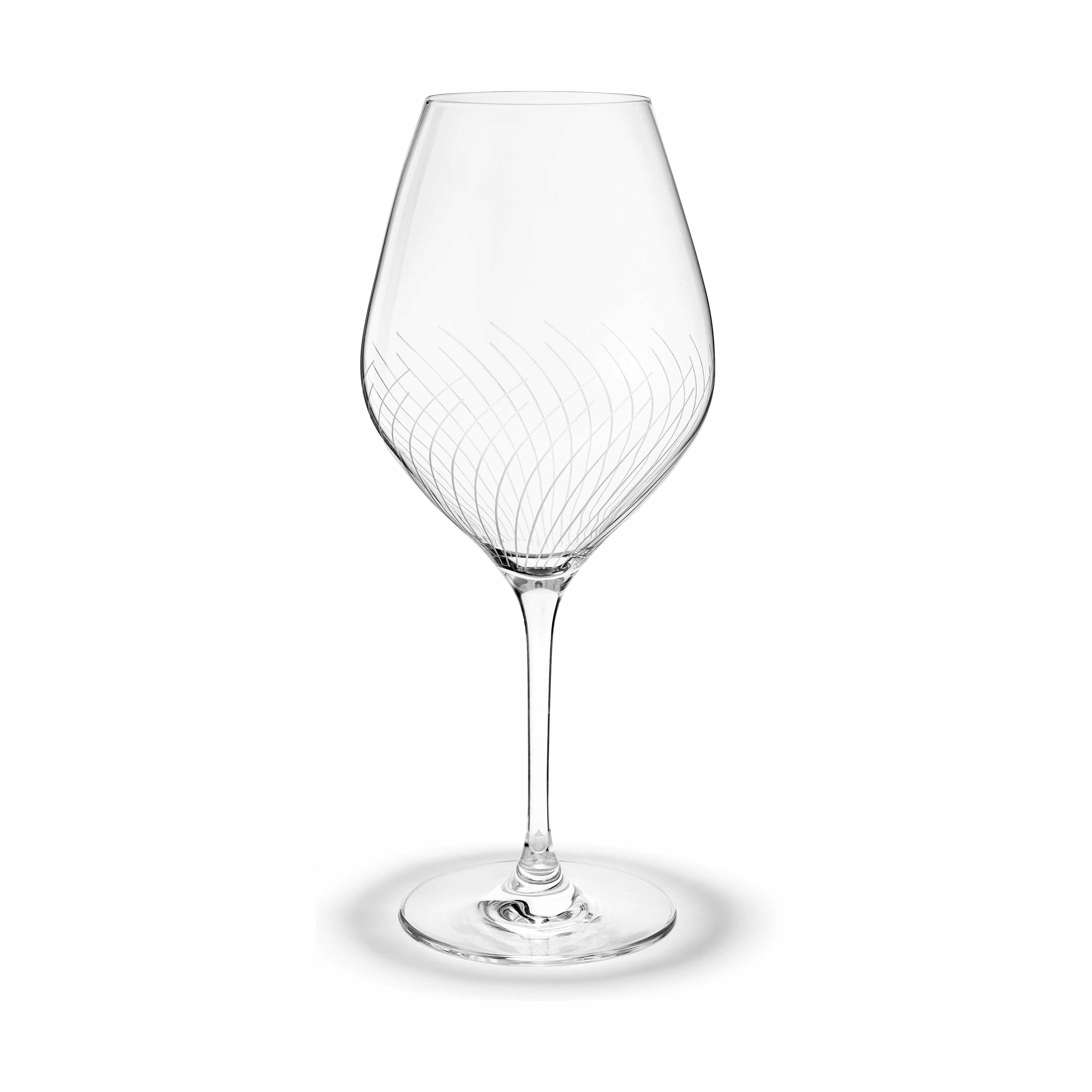 Holmegaard Cabernet Lines Burgundy Glas, 2 Stück.