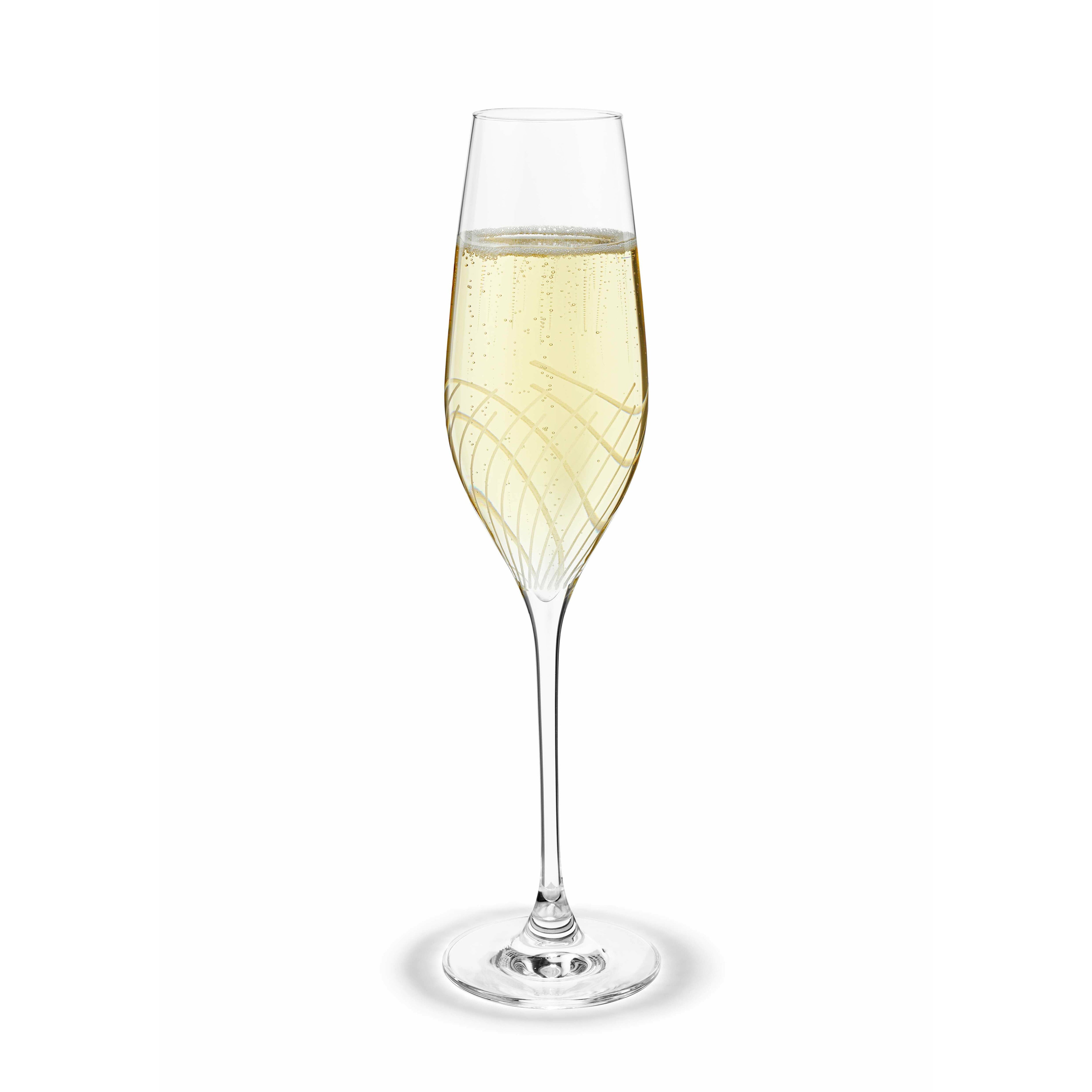 Holmegaard Cabernet Lines香槟玻璃，2个PC。