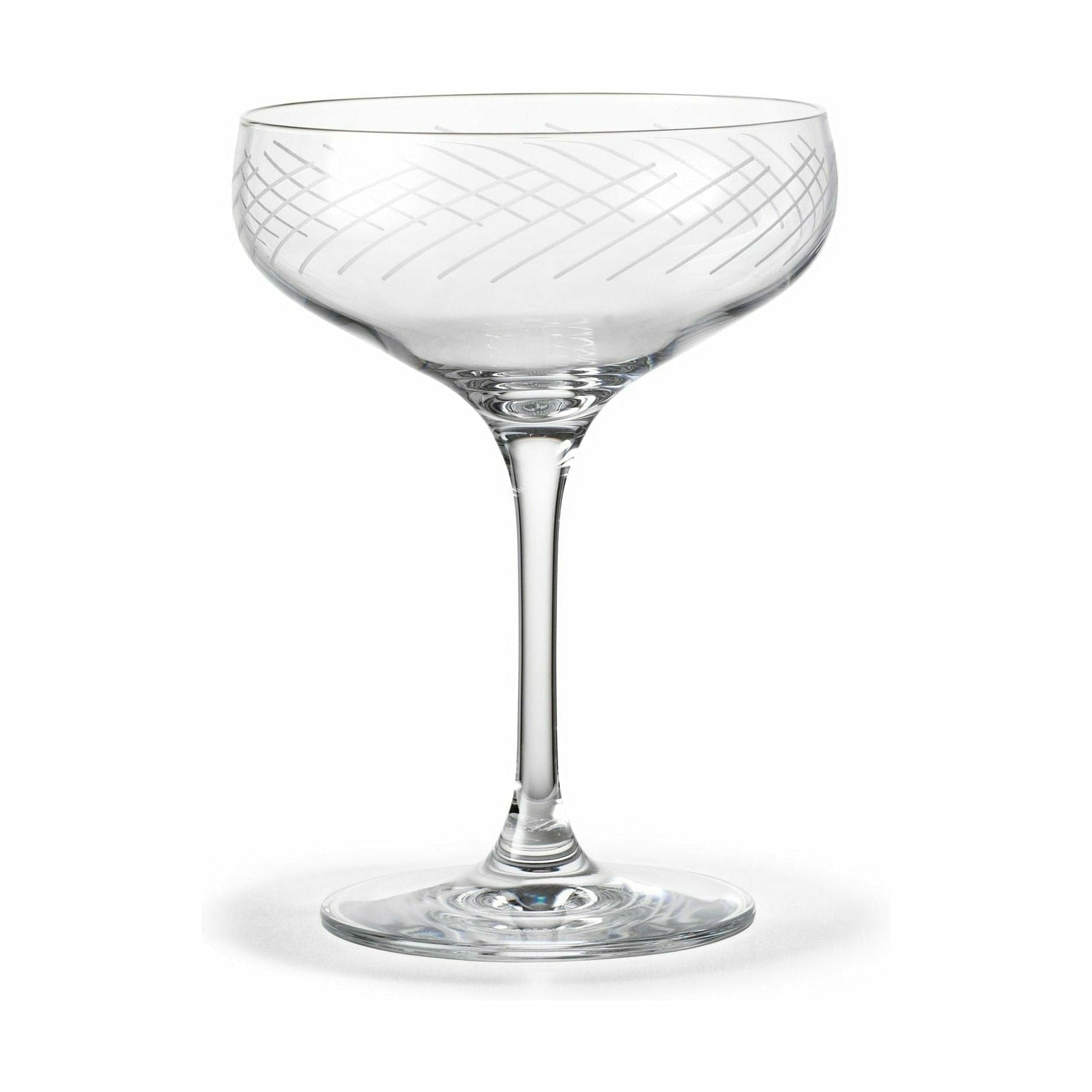 Holmegaard Cabernet Lines Cocktail Glass 29 Cl Clear, 2 pezzi.
