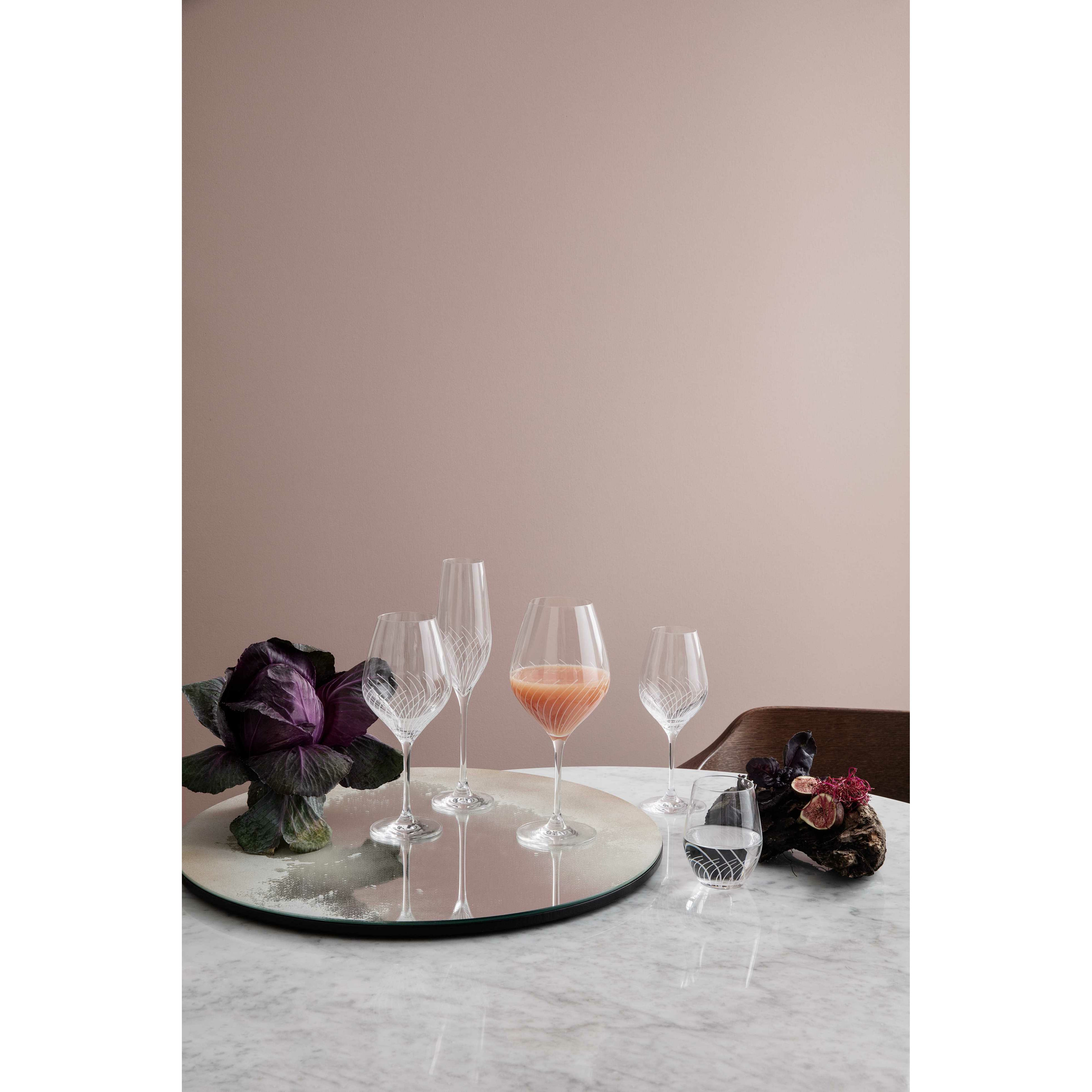 Holmegaard Cabernet Lines White Wine Glass, 2 Pcs.