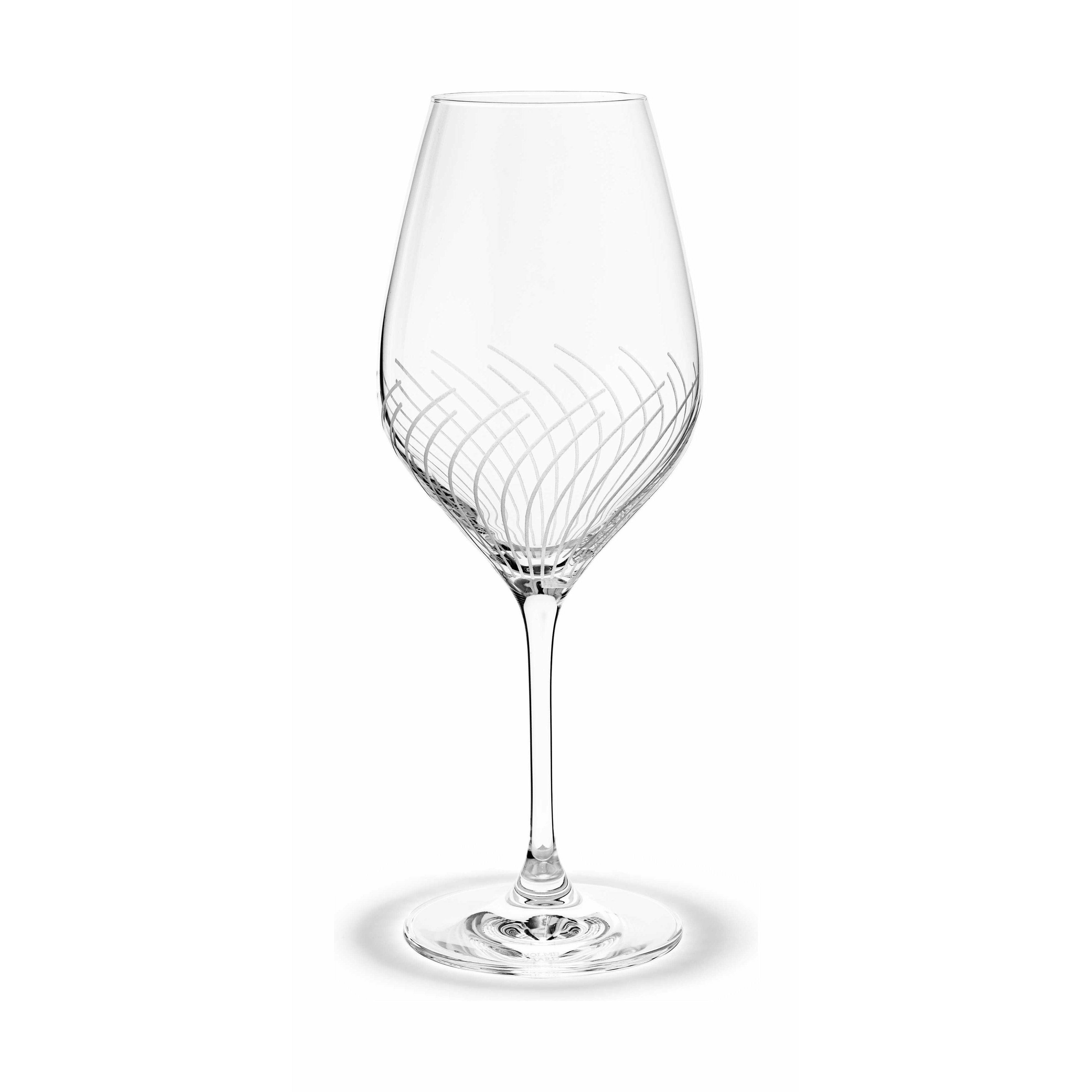 Holmegaard Cabernet -lijnen wit wijnglas, 2 pc's.