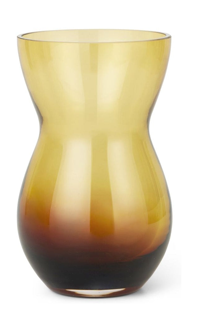 Holmegaard Duo Calabas Vase H21 cm, Bourgogne / Amber