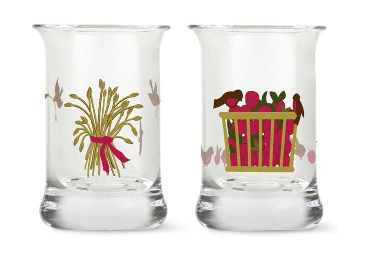 Holmegaard Christmas Show Glass 3 CL, 2 PC.
