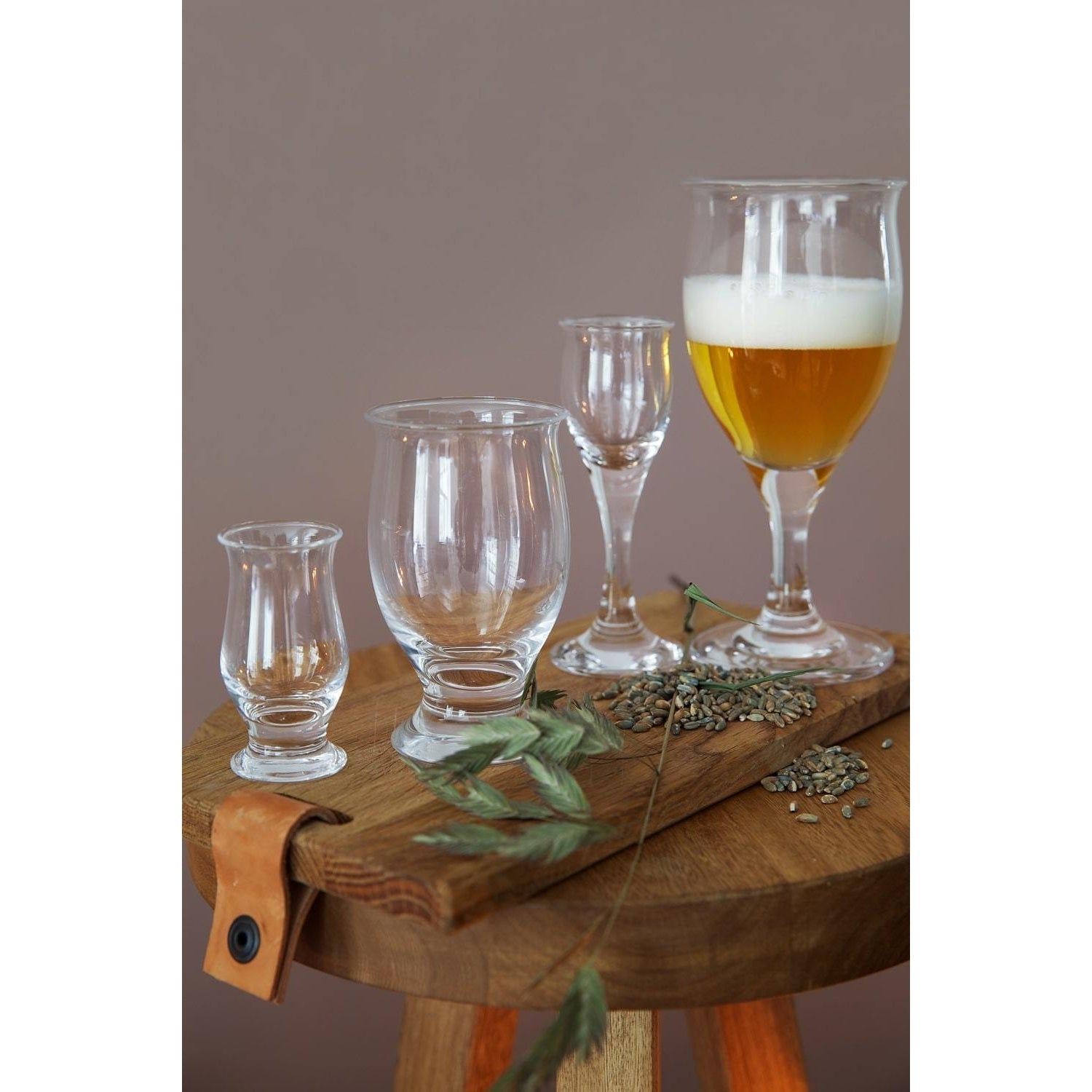 Holmegaard idéelle ølglass med stil