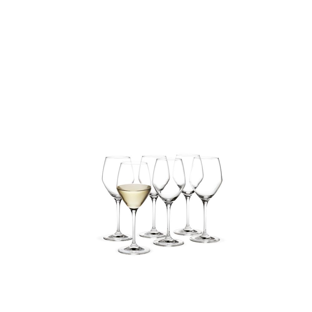 Holmegaard完美白葡萄酒玻璃，6个。