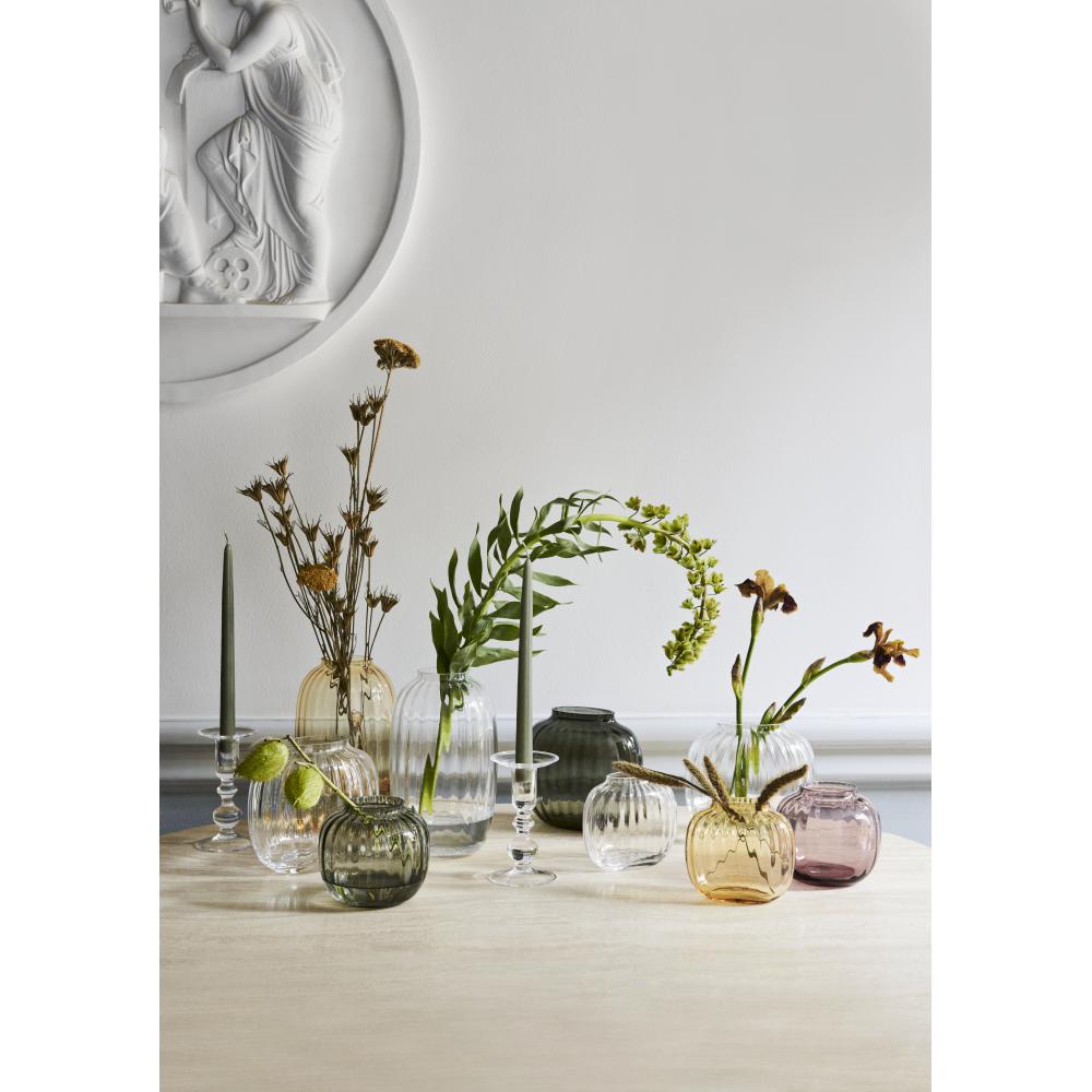 Holmegaard Primula Oval Vase Clear, H17,5cm