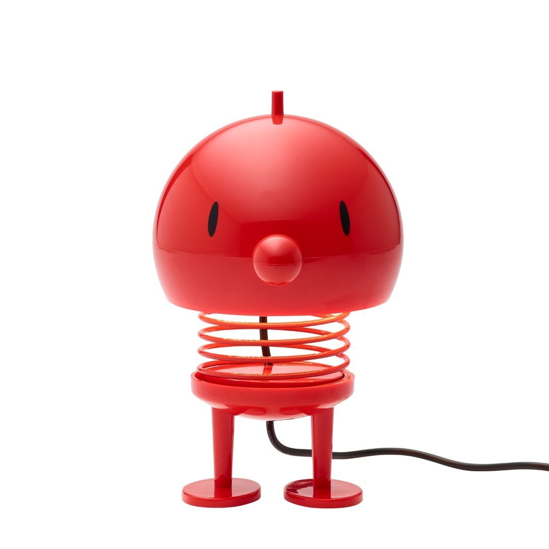 Hoptimist Humla bordslampa rött, 13 cm
