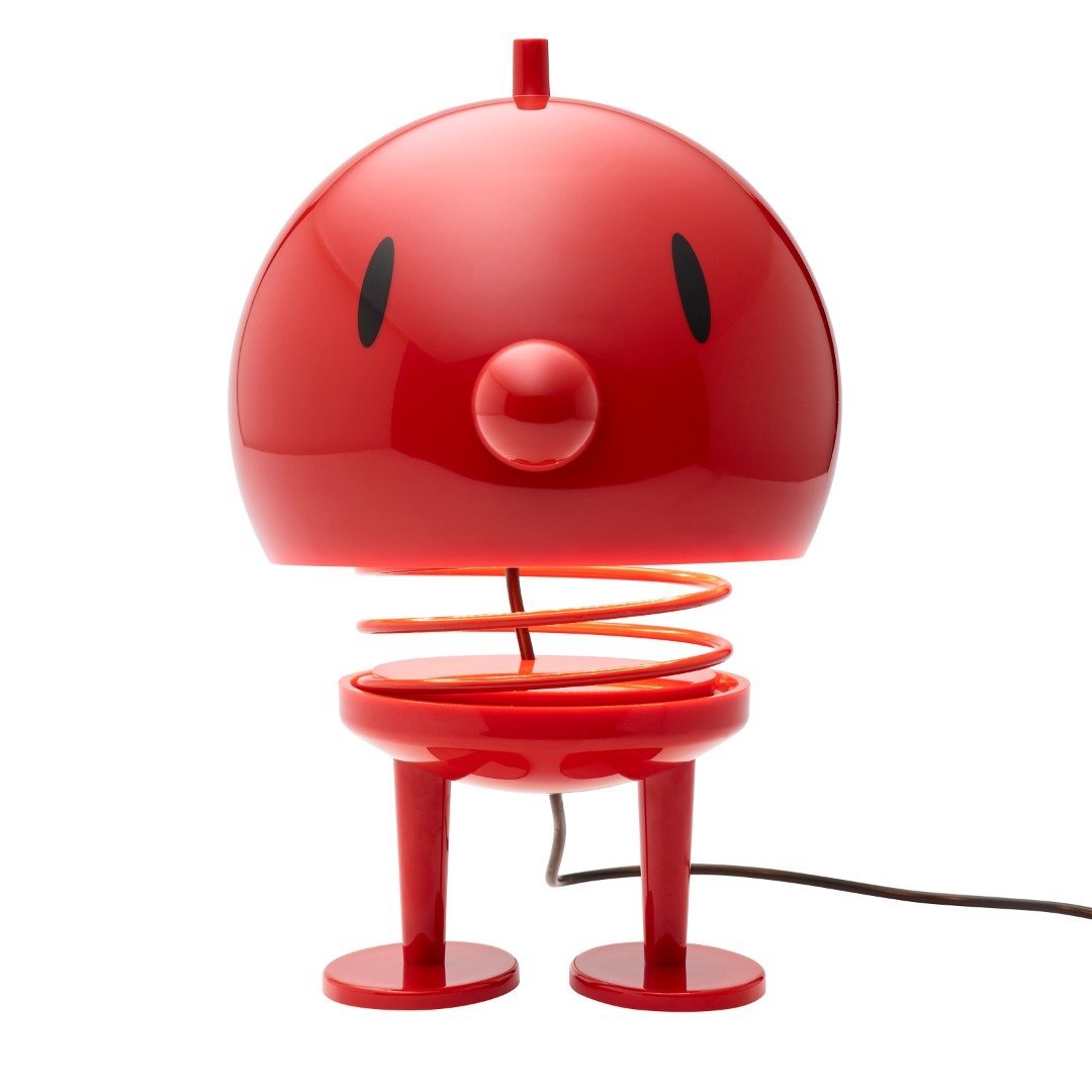 Hoptimist Bumble Table Lampe rouge, 23 cm