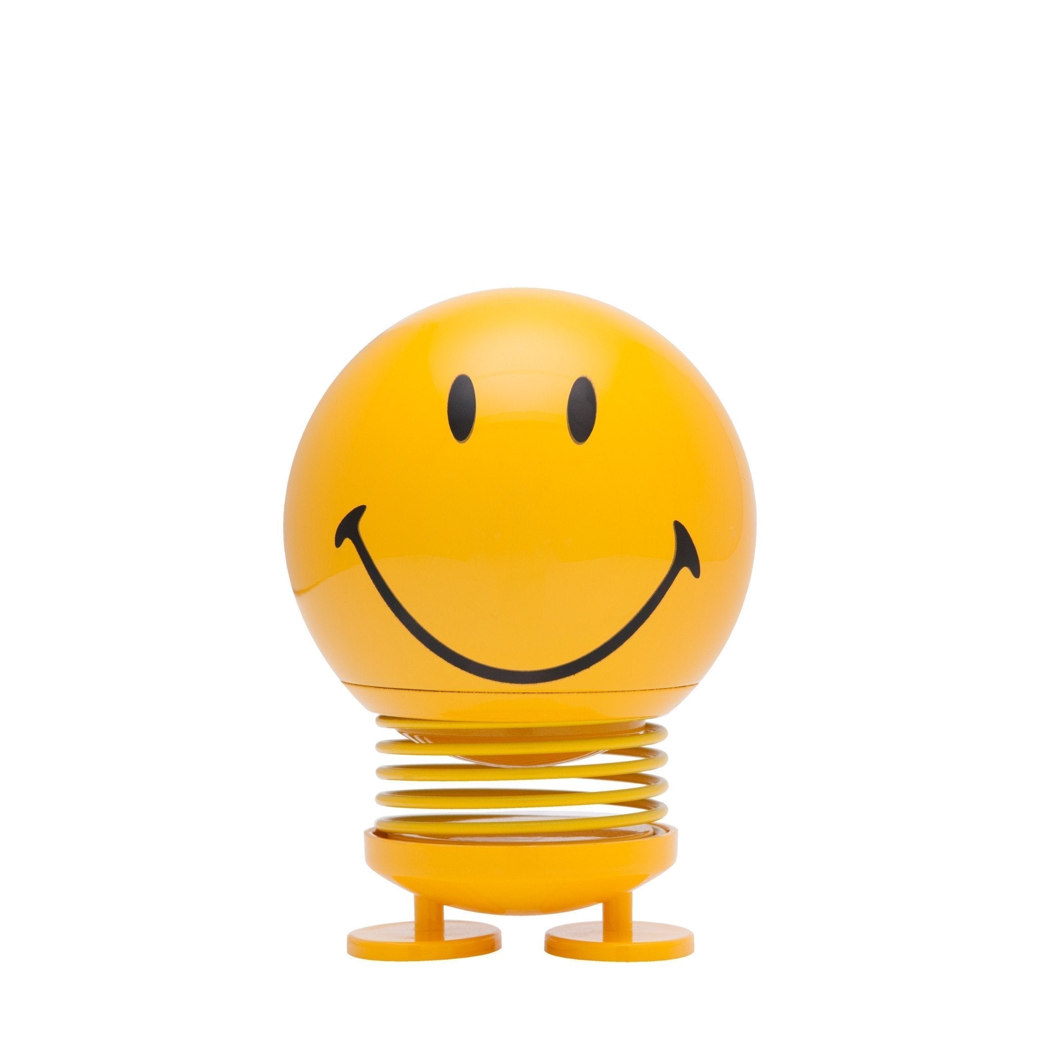 Hoptimistisk smiley, gul