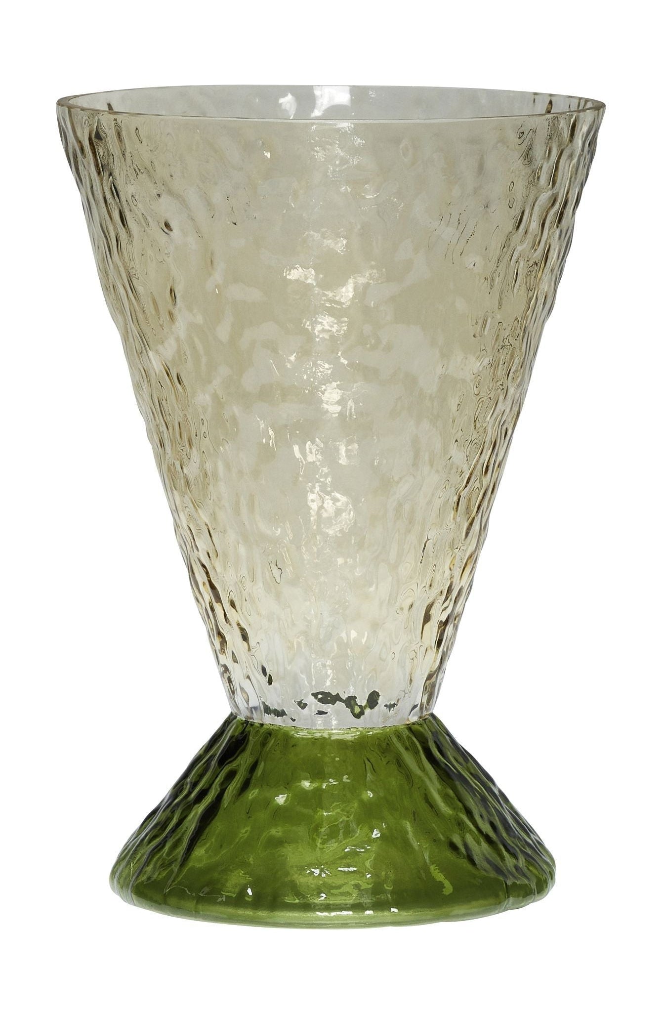 Hübsch Abyss Vase, Dark Green/Brown