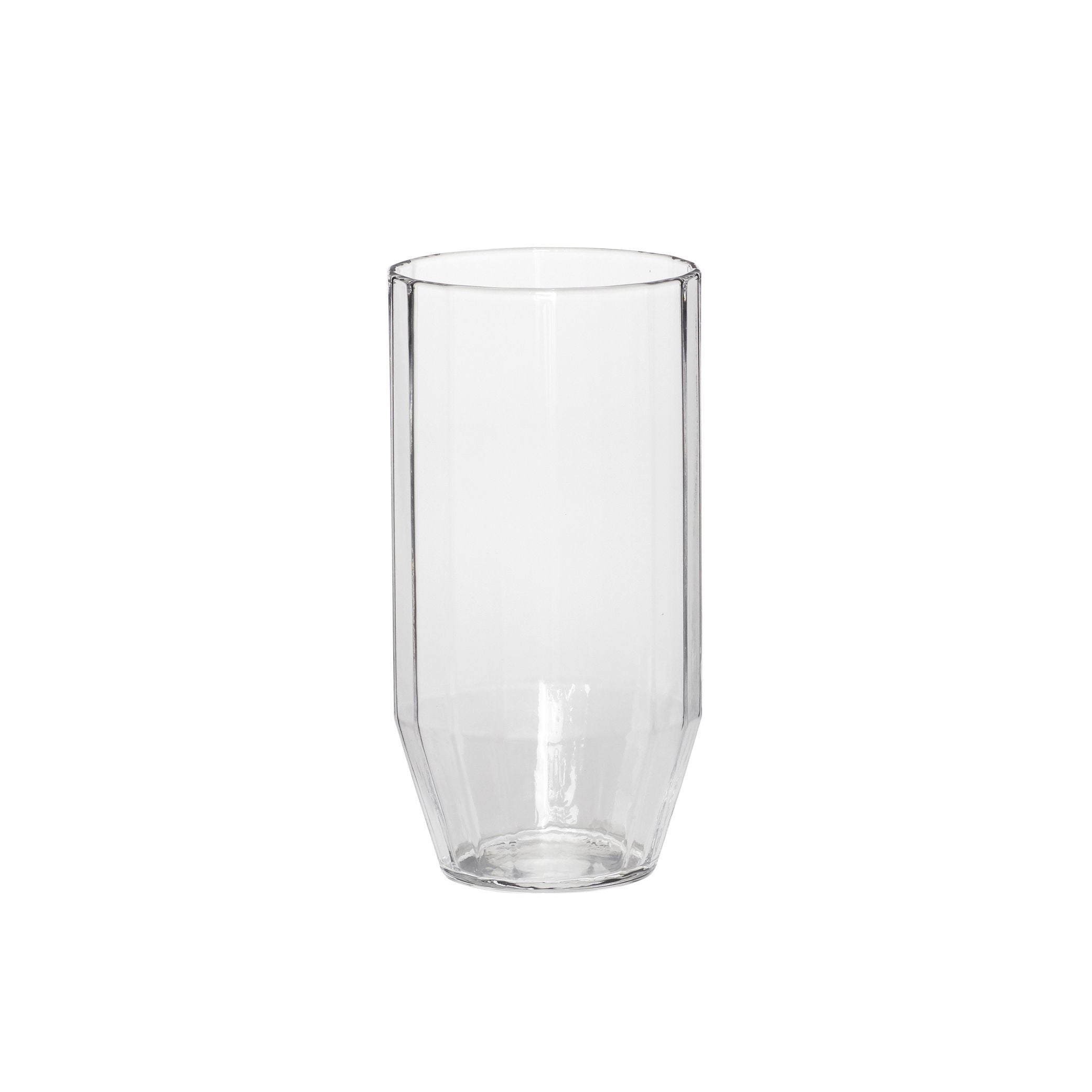 Hübsch Aster Drinking Glass, Clear