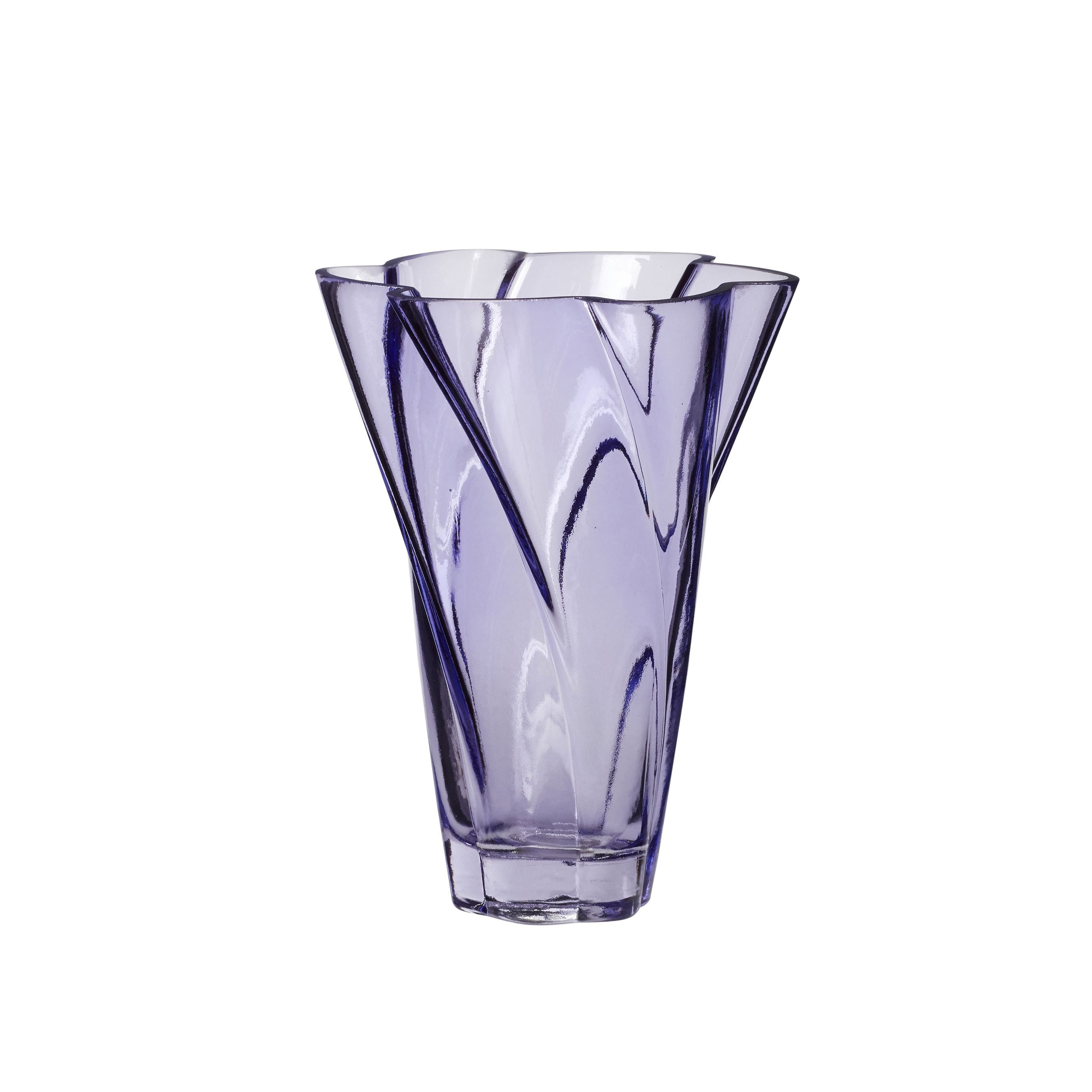 Hübsch花瓶玻璃紫色