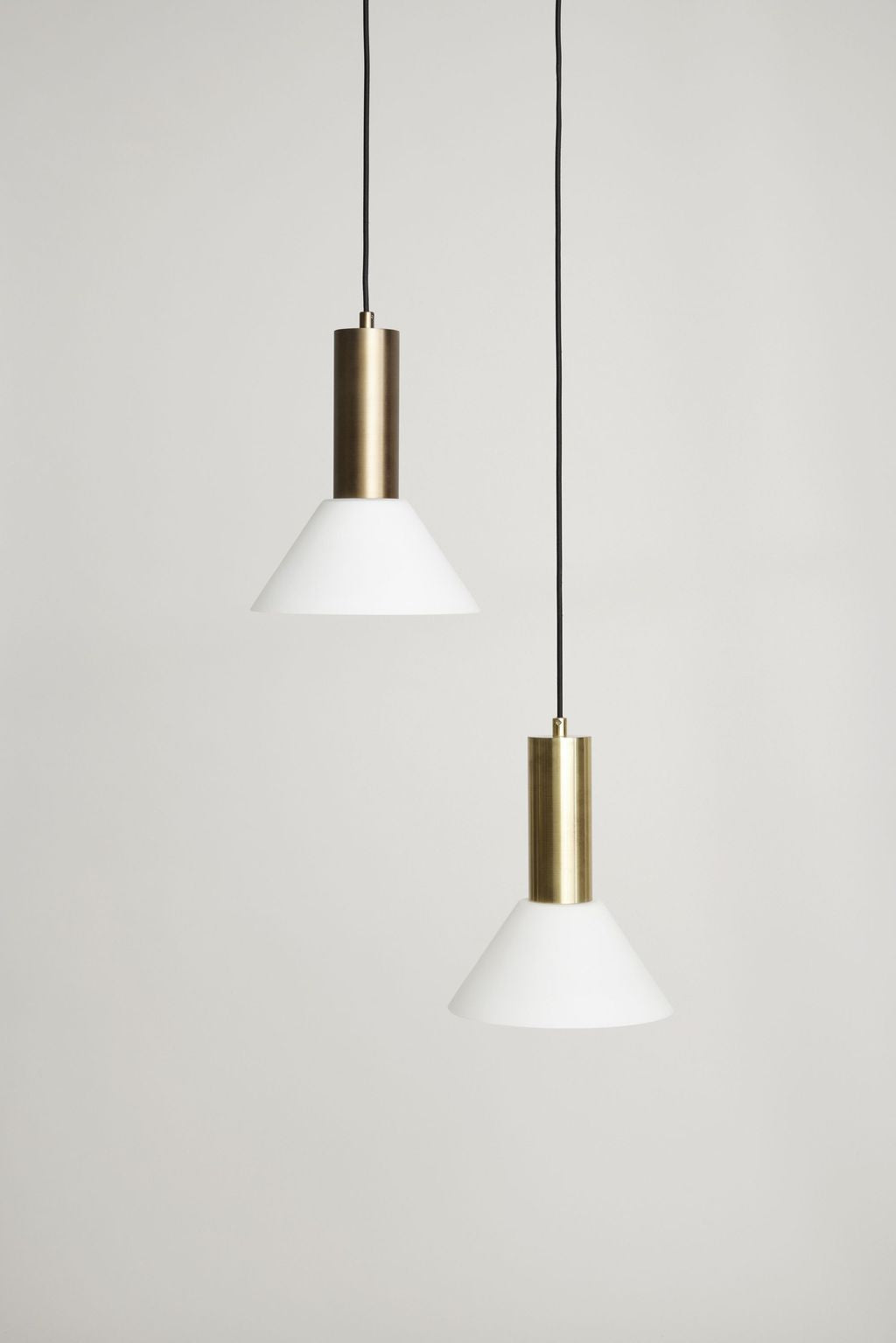 Hübsch Contrast hanger /plafondlamp, messing