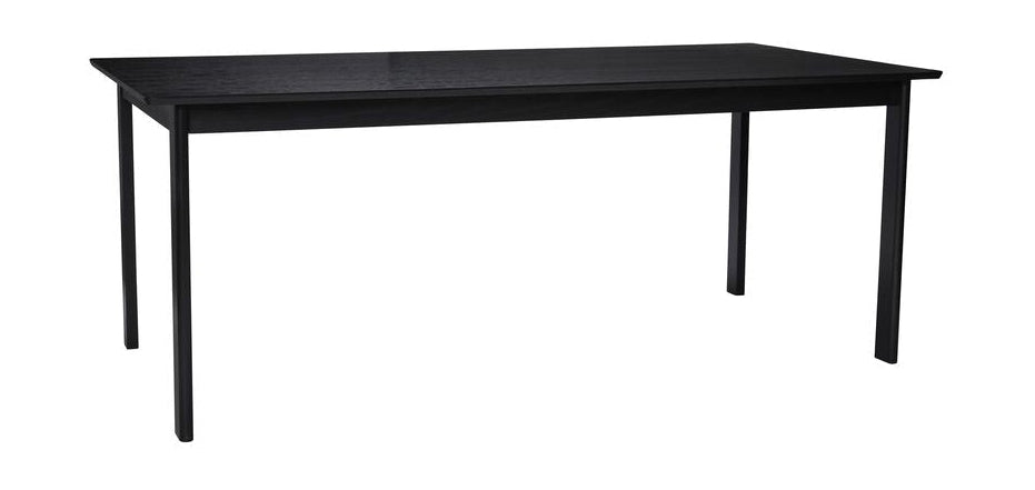 Hübsch dapper rektangulær spisebord svart