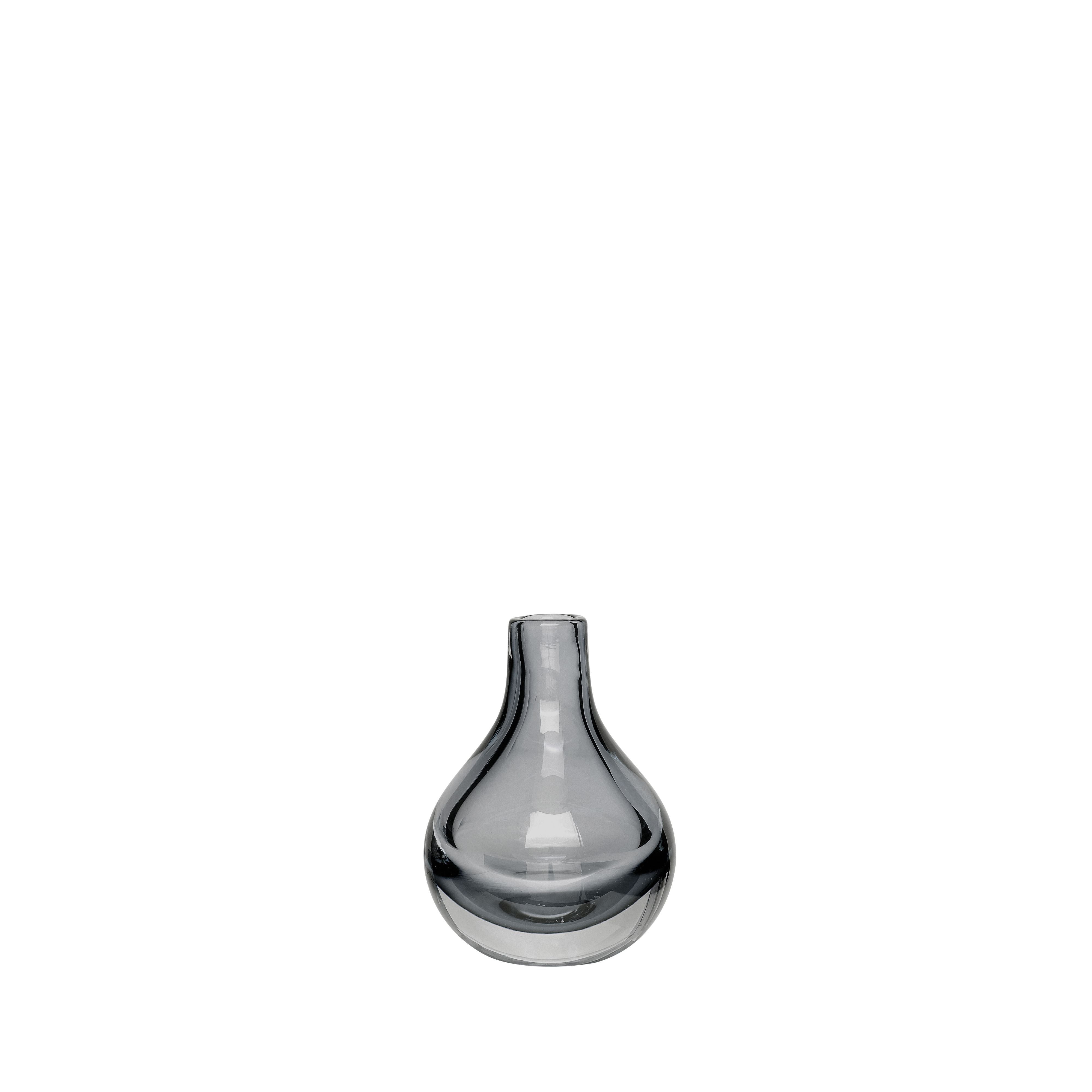 Hübsch drop vase, grå