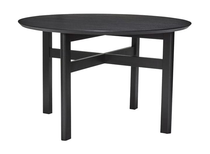 Hübsch峡湾圆形餐桌黑色