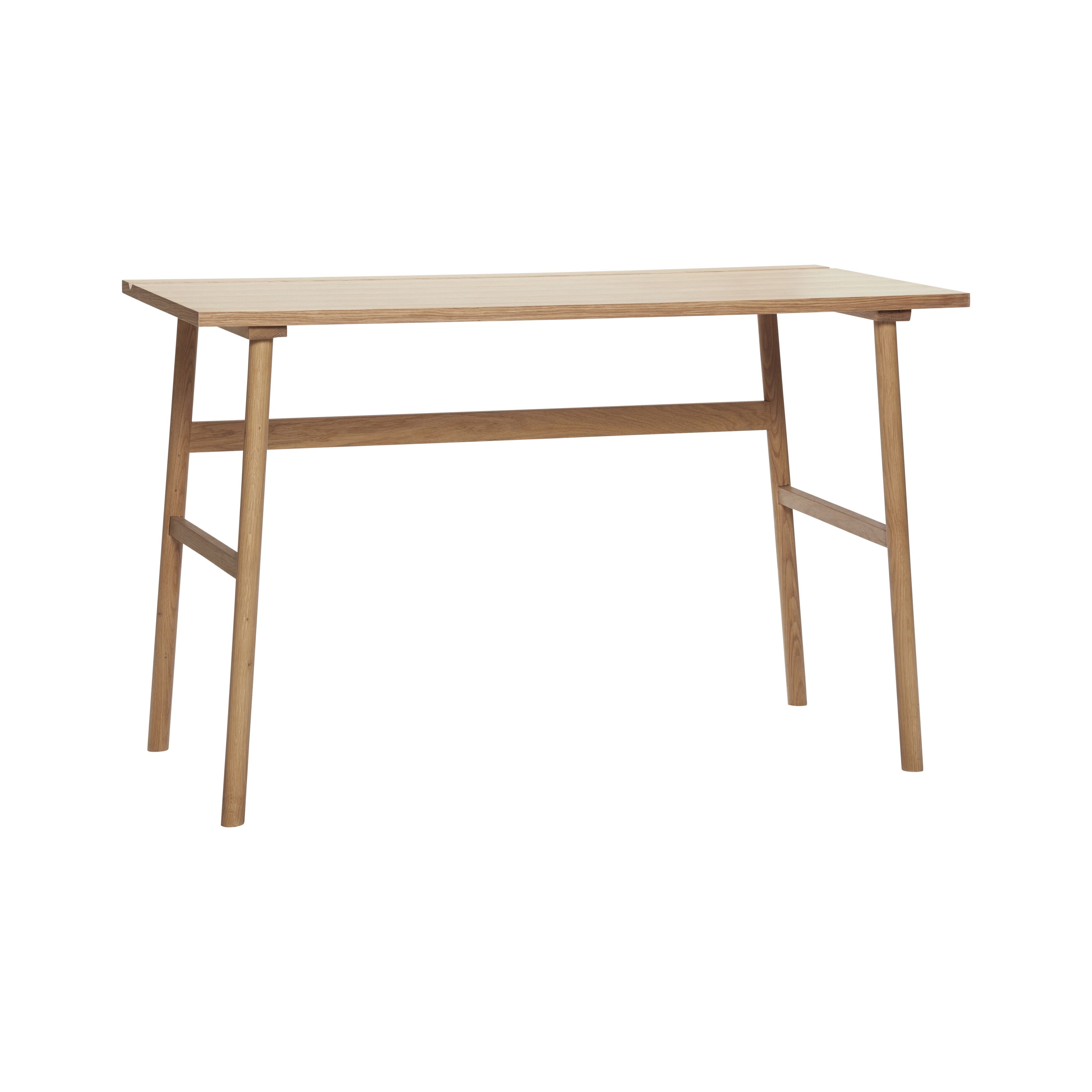 Hübsch民间桌橡树FSC天然，120x60x77 cm