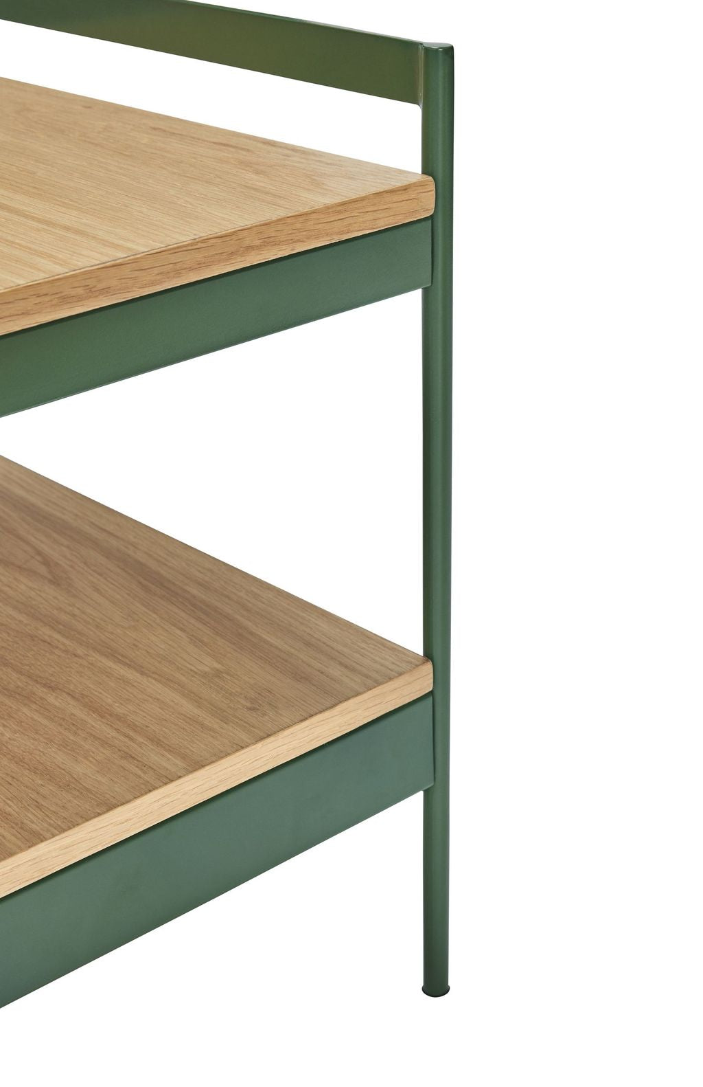 Hübsch Jaunty Side Table, grüne/natürliche Farben