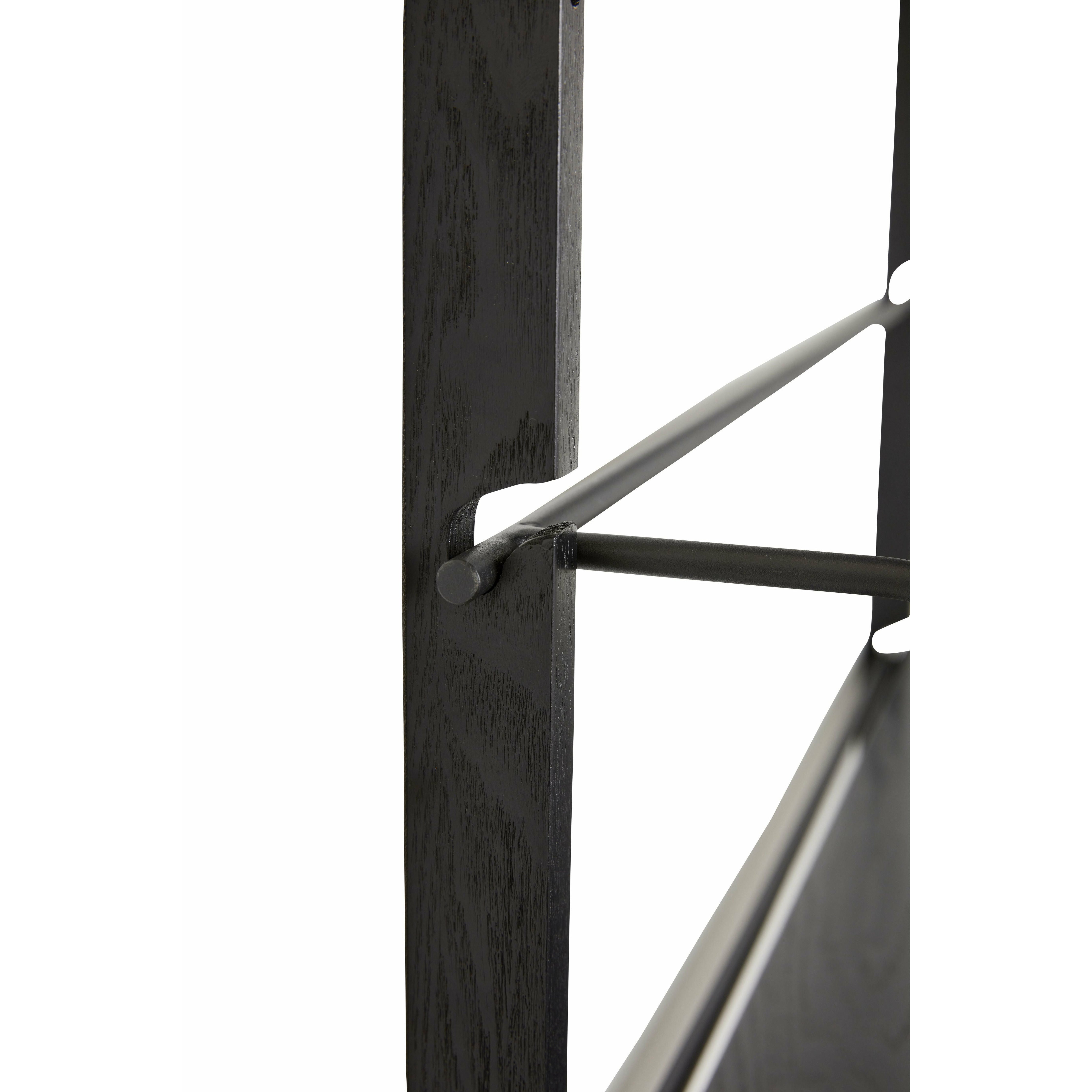 Hübsch Norm Plank Metal / Ash FSC Black