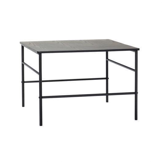 Hübsch Norm Table Madera/hierro FSC Negro
