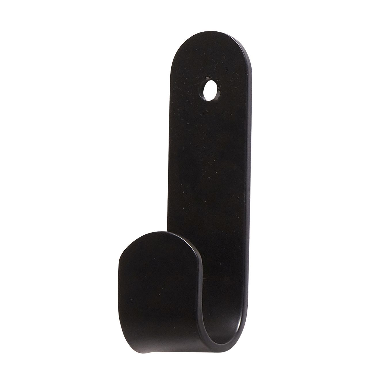Hübsch Piccolo Hook Metal svartur, 3x3x10 cm